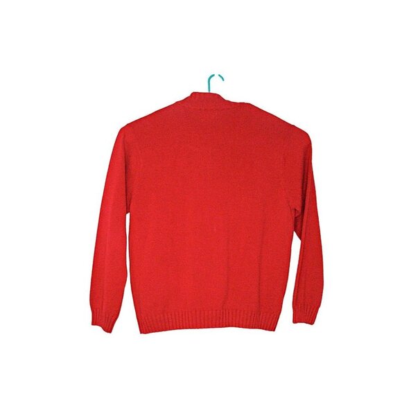 CHAPS Mens LS Winter 3 Button Henley 100% Cotton Pullover Sweater Red Size XL - Picture 2 of 11